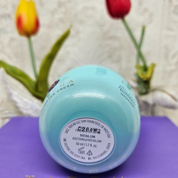 2X TATCHA The Water Cream 1.7 fl.oz. Refillable  New Free Furoshiki Wrap - Picture 7 of 12